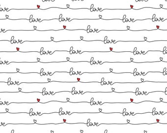 Love - Dual Colored - X Large Ceramic Underglaze Transfer Sheet by Sanbao