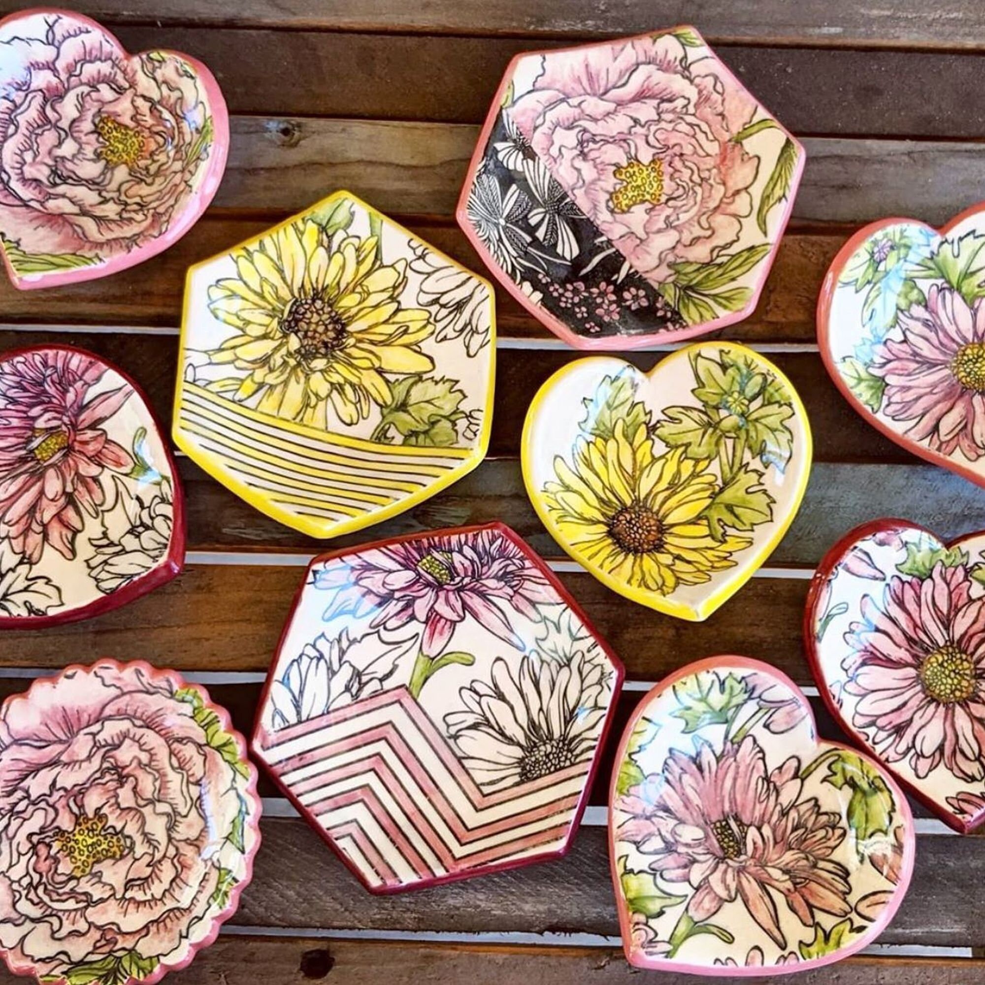 Pottery New Daisy X Large Ceramic Underglaze Transfer Etsy