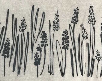 Sketched Flowers - X Large Ceramic Underglaze Transfer Sheet by Elan Transfers
