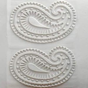 Elvis Paisley - Big Hand Roller by MKM Pottery Tools - Clay Texture Roller, Pottery Hand Roller