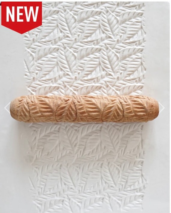 Ver en Etsy: Leaf - Clay Texture Roller, Pottery Hand Roller - Sanbao Leaf - Clay Texture Roller, Pottery Hand Roller - Sanbao