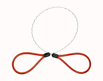 Red Wiggle Cutting Wire for Clay, Pottery, Wheel Throwing and Ceramic Work