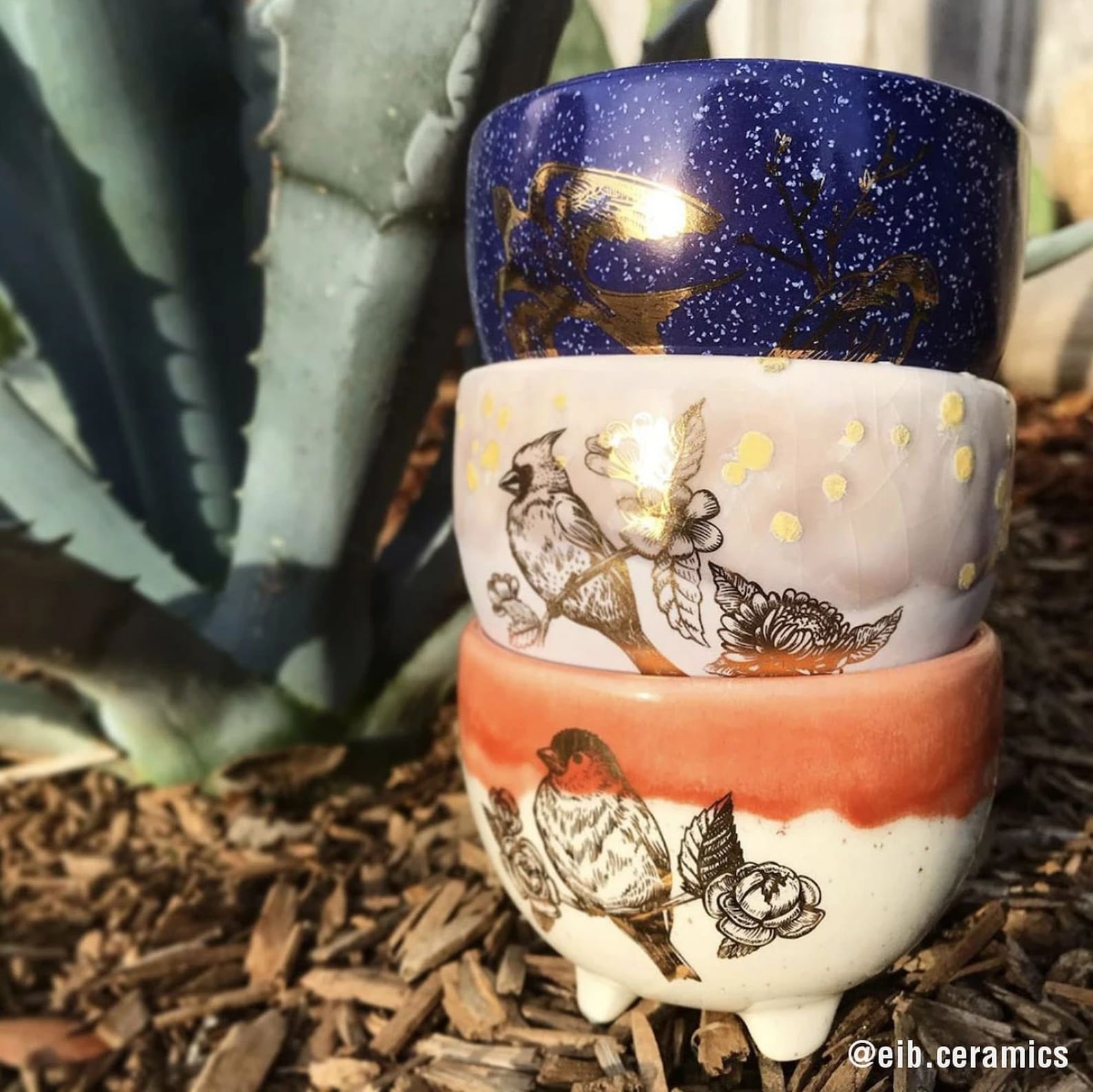 Birds 22 karat Gold Luster Ceramic Overglaze Decal by Sanbao Etsy