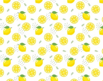 Fresh Lemon - Multi Colored - X Large Ceramic Underglaze Transfer Sheet by Sanbao