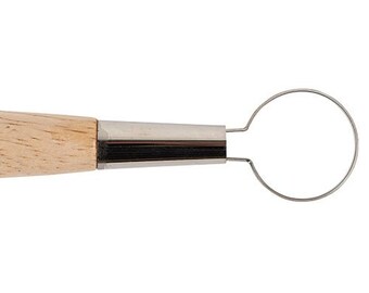 9" Double Ended Pottery Turning Ribbon Tool 227mm for Turning Wheel Thrown Pottery No. 10