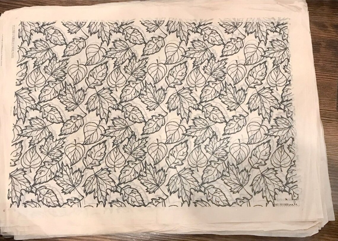 Leaves X Large Ceramic Underglaze Pottery Transfer Sheet by Etsy