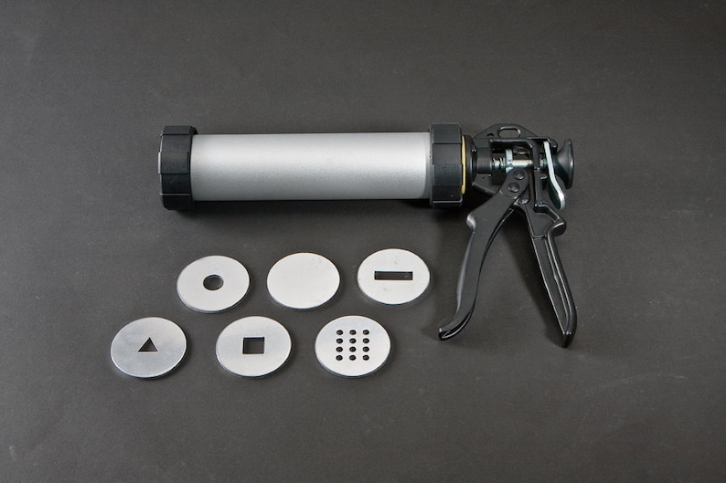 Pottery Hand Extruder Clay Gun Tool With 6 Dies one Blank to Etsy Australia