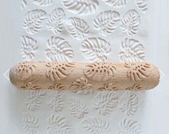 Monstera - Clay Texture Roller, Pottery Hand Roller  - Sanbao
