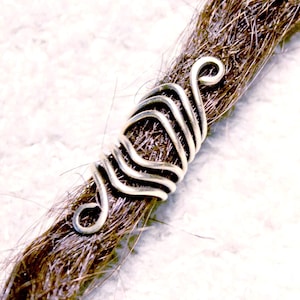 Dreadlock jewelry made from patinated brass wire with Celtic design – Handmade & Unique