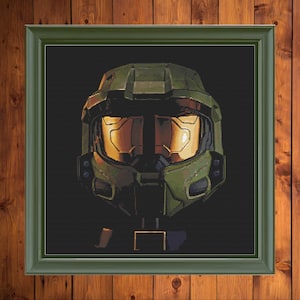 Master Chief Helmet | Halo Cross Stitch Pattern