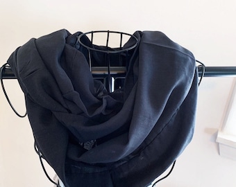 Black Infinity Scarf