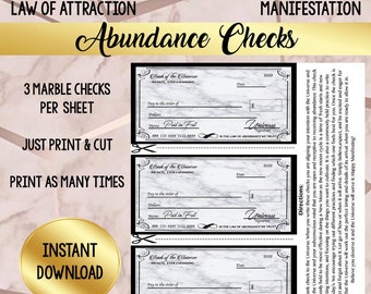 Abundance watch Etsy photo regarding Printable Abundance Check called Abundance test Etsy