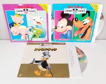 Disney Cartoon Classics Laserdiscs Lot: Donald Duck + Here's