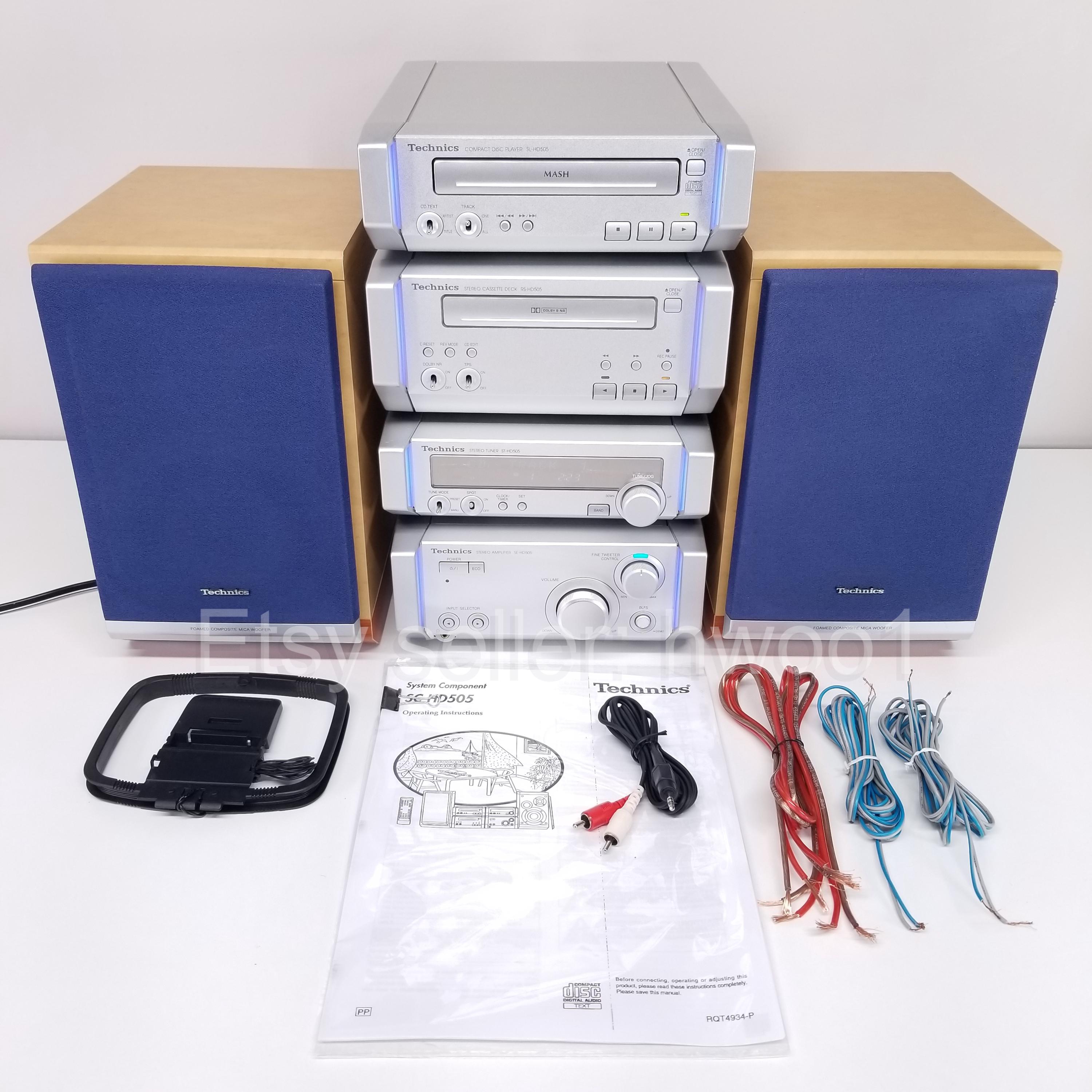 Technics オーディオシステム 5台セット Technics tower almost complete! Stereo Amp SU-Z55 : r/vintageaudio