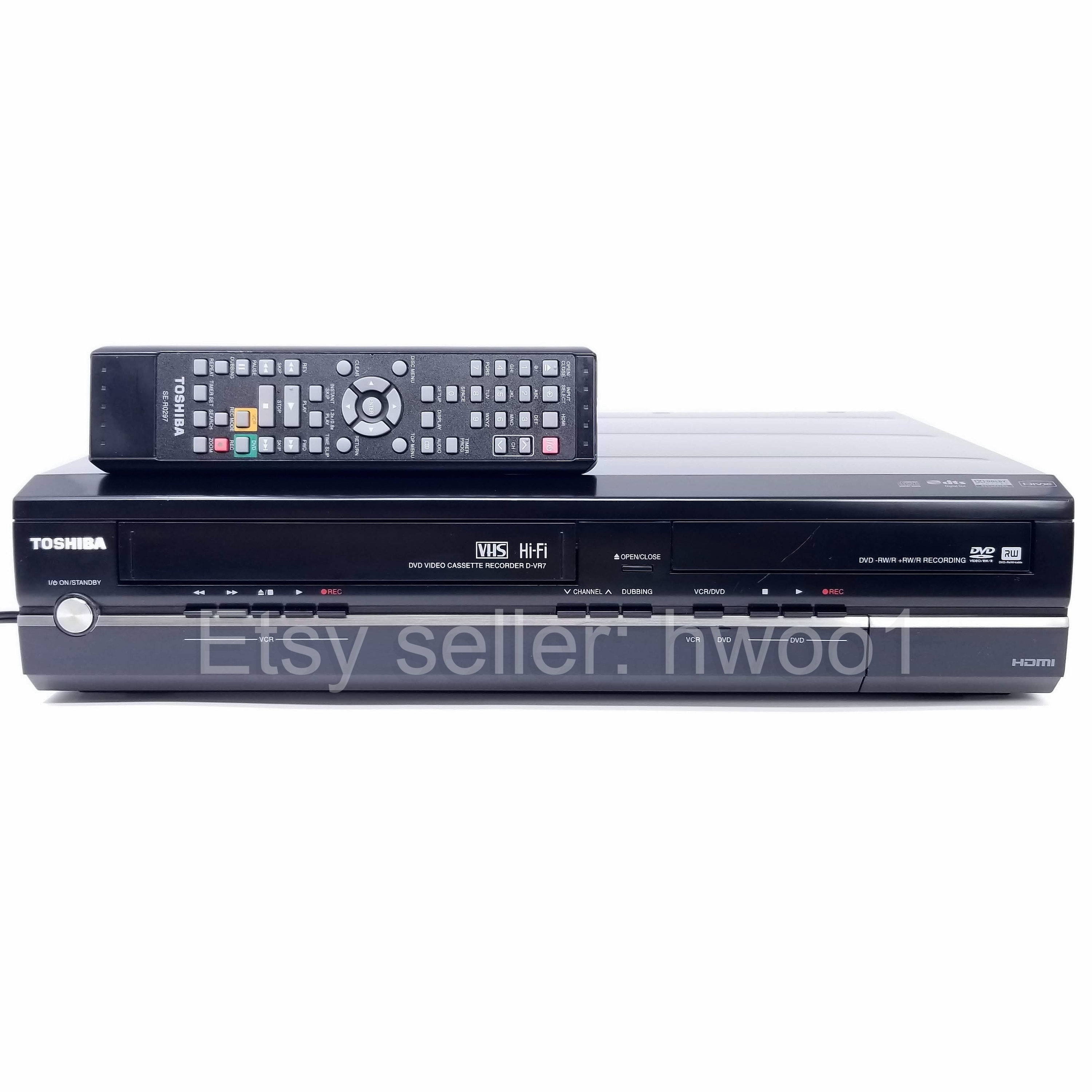 【2024年製 新品】 Toshiba Heads & Lens Remote, W/ Combo Recorder DVD VCR D-VR7 レコーダー