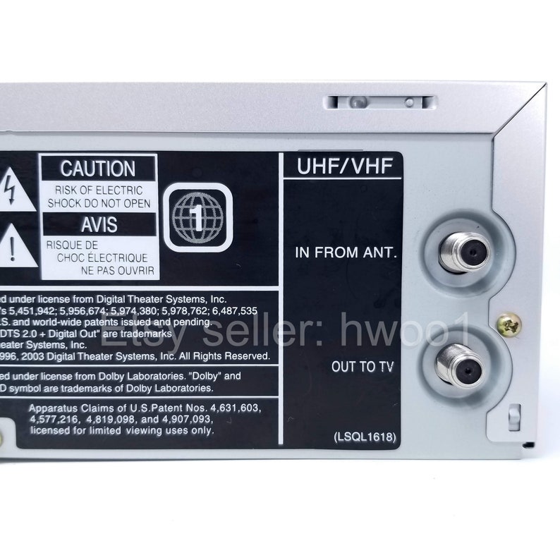 Panasonic DVD VCR Combo PVD4734S W/ Remote, Tested, Lens & Video Heads Cleaned, Gears