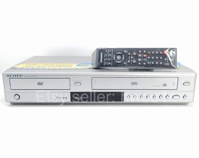 Samsung DVD VCR Combo DVDV5650 W/ Remote, Tested, Lens & Video Heads