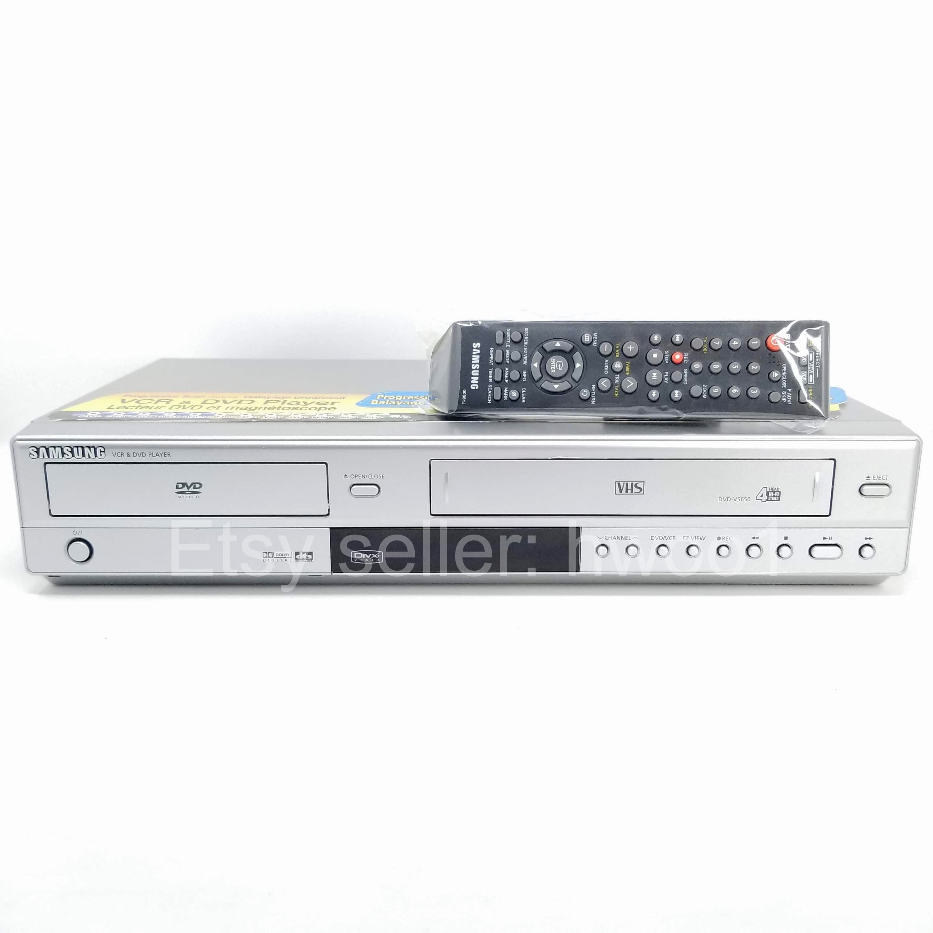 engineering meester Civic Samsung DVD VCR Combo DVD-V5650 W/ Remote Tested Lens & - Etsy