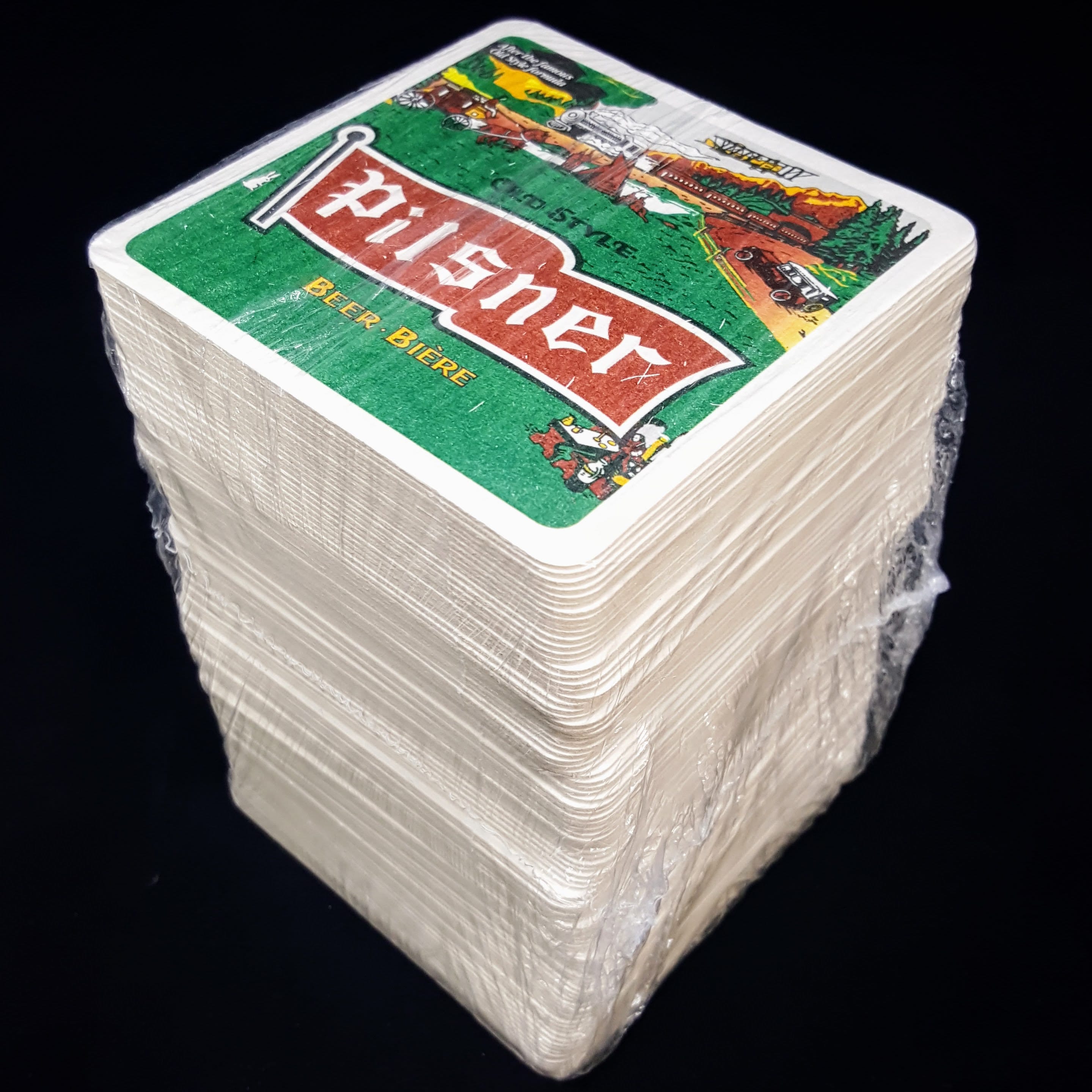 Lot of 100 X Molson Old Style PILSNER Two-sided COASTERS Beer Mats ...