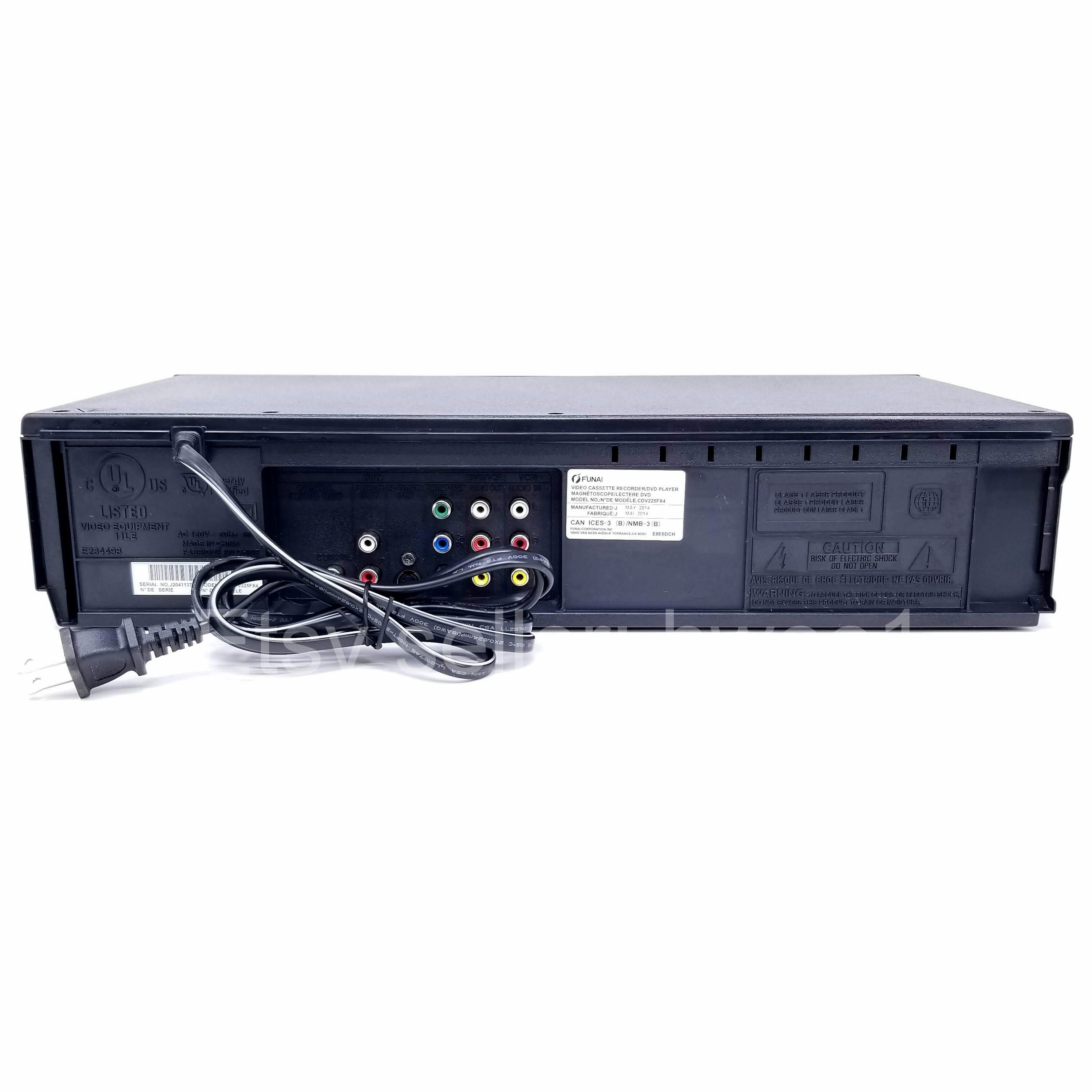 FUNAI DVD VCR Combo CDV225FX4 W/ Remote, Tested, Lens & Video Heads