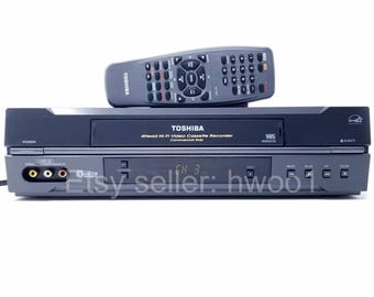Toshiba D-VR7 VCR DVD Recorder Combo W/ Remote, Lens & Heads