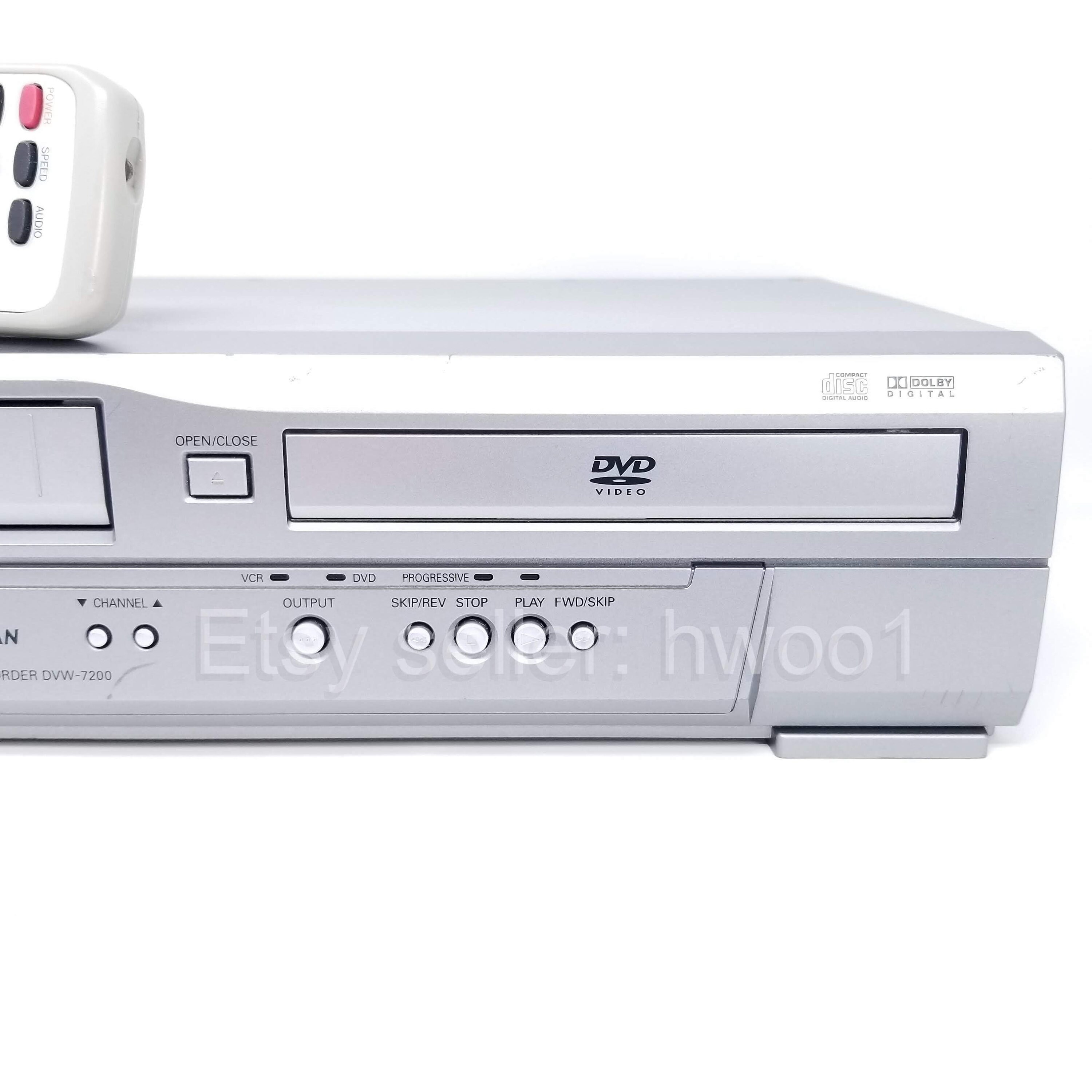 Sanyo DVD VCR Combo DVW7200 W/ Remote, Tested, Heads Cleaned, Tracks Lubricated Etsy