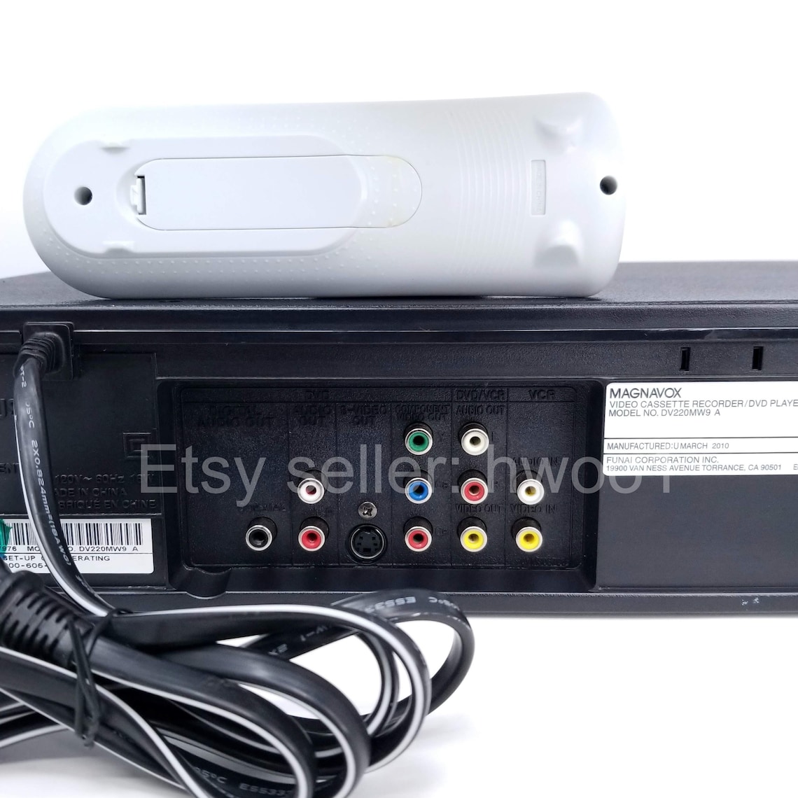 Magnavox DVD VCR Combo DV220MW9 W/ Remote Tested Lens & Etsy