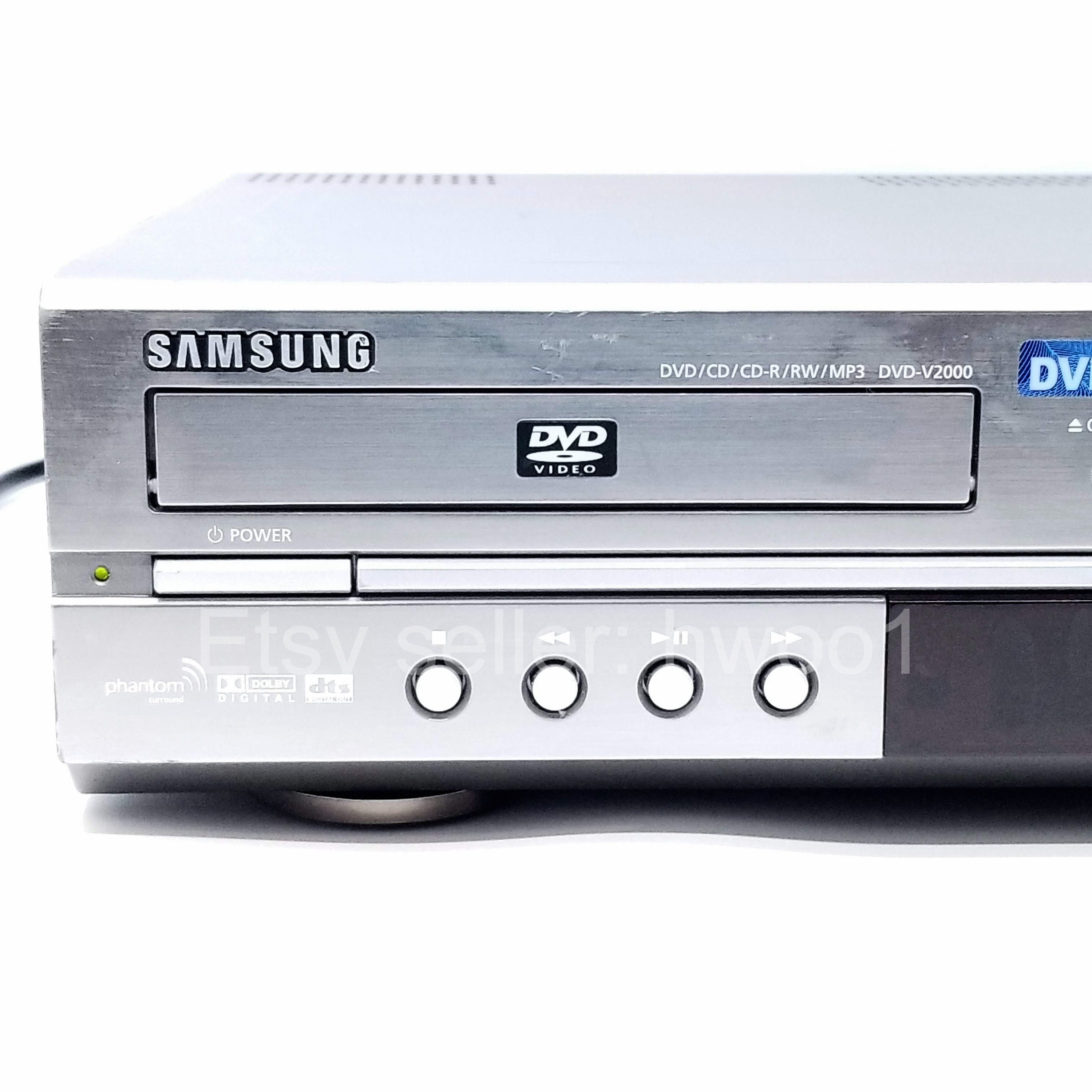 Samsung DVD VCR Combo DVD-V2000 W Remote Tested Lens & - Etsy