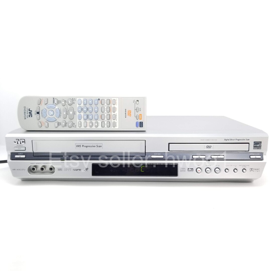 JVC Dvd VCR Combo HRXVC37U W/ Remote, Tested, Lens & Video Heads