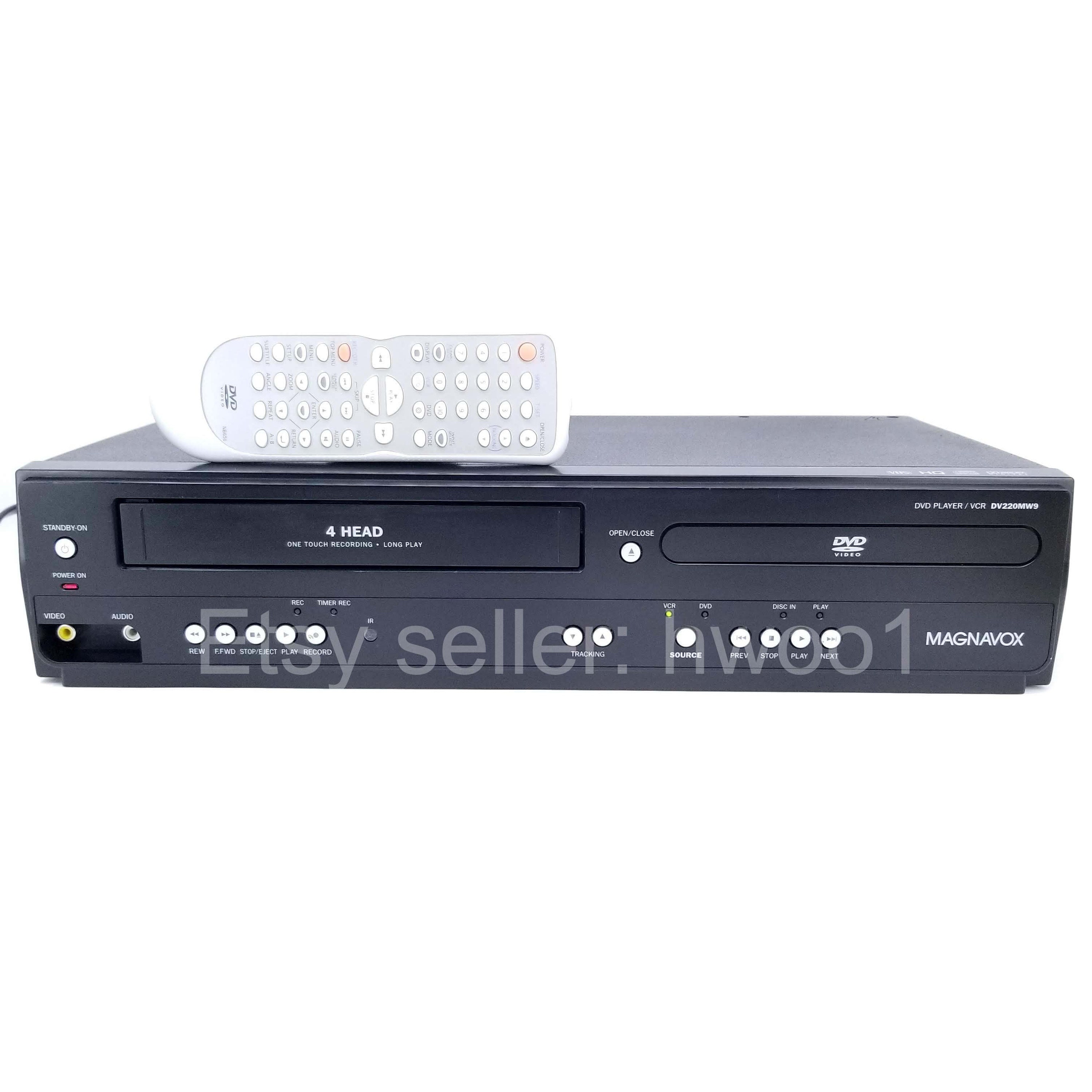 Magnavox DVD VCR Combo DV220MW9 W/ Remote Tested Lens & Etsy