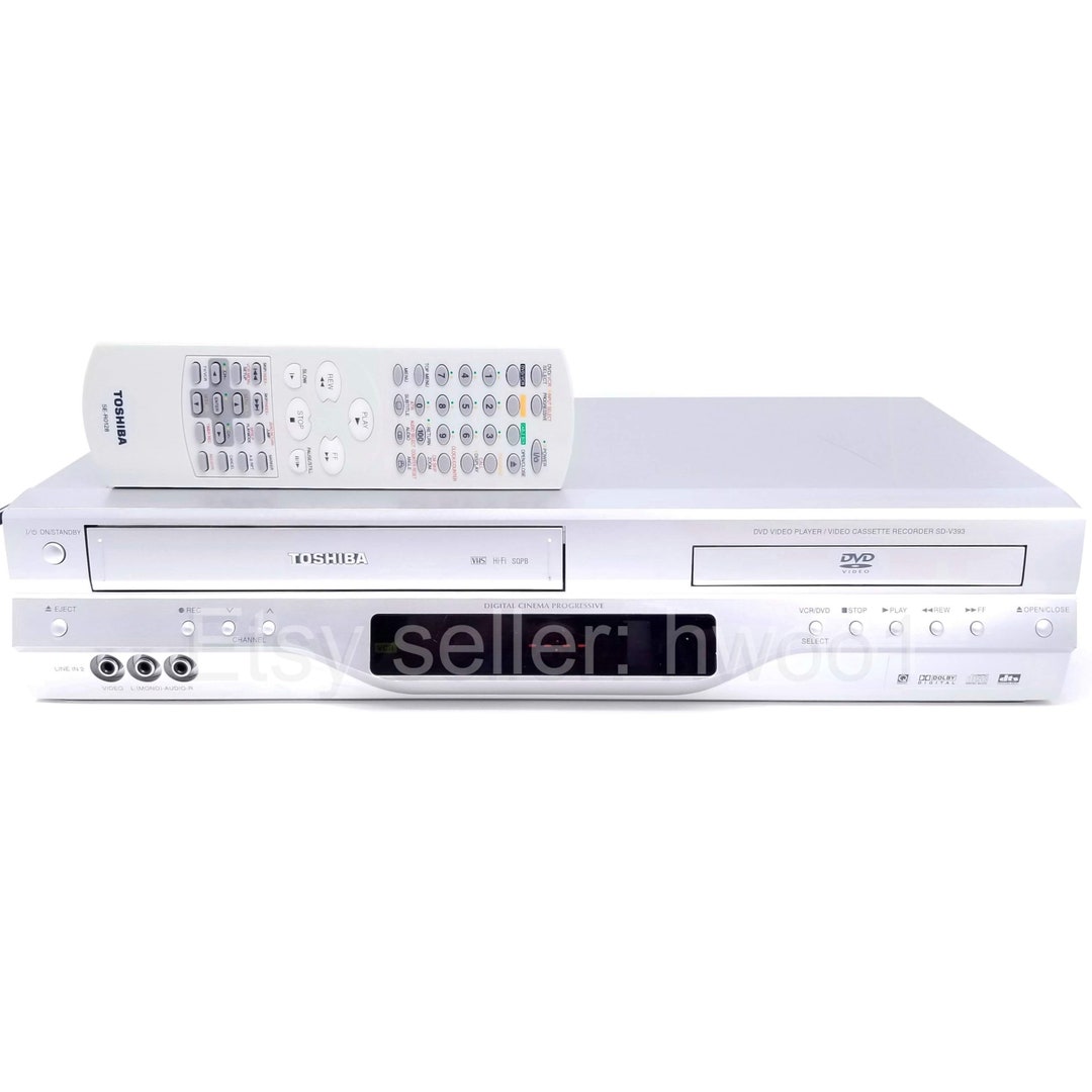 Toshiba DVD VCR Combo SDV393SU2 W/ Remote, Tested, Lens & Video Heads