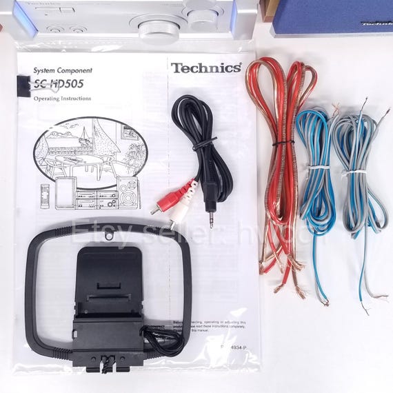 Technics SC-HD505 Stereo System Radio CD Tape Player W/ Blue