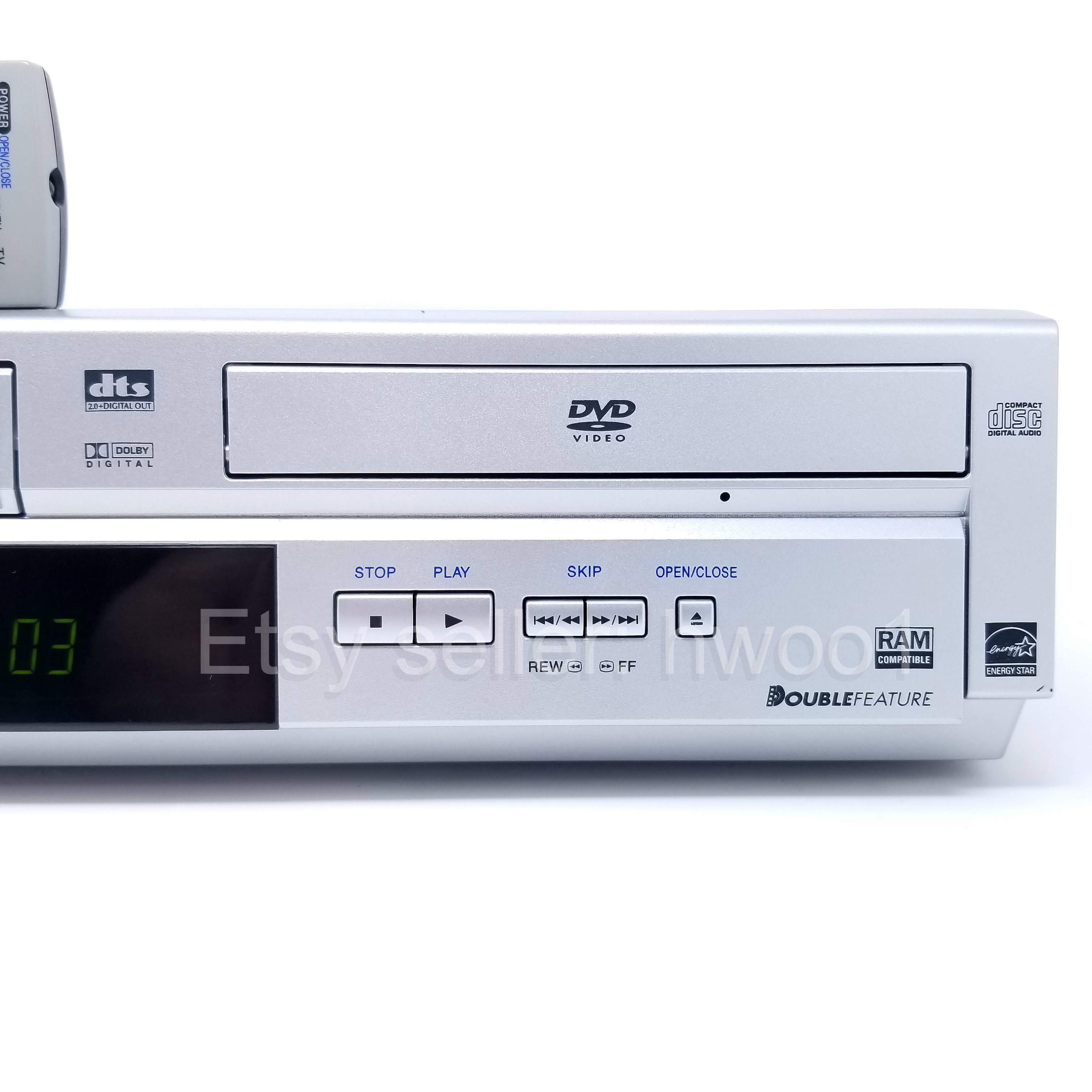 Panasonic DVD VCR Combo PVD4734S W/ Remote, Tested, Lens & Video Heads