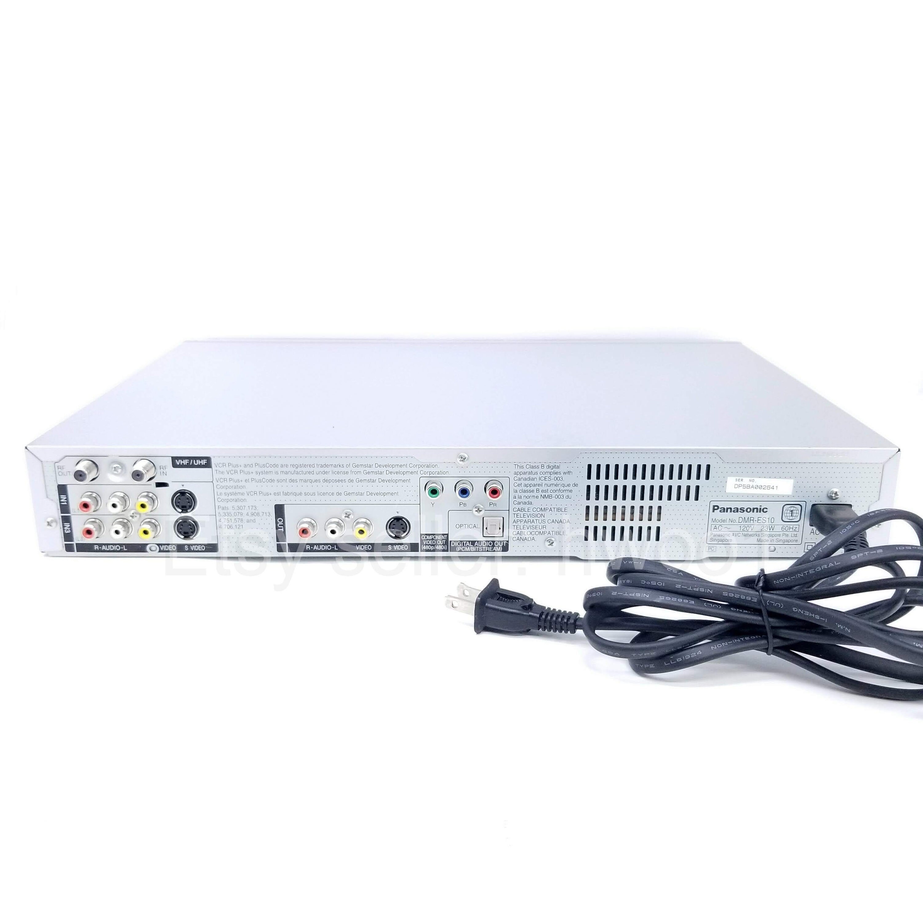 Panasonic DMRES10 DVD Recorder W/ Remote, HDMI Cable, Clean & Tested