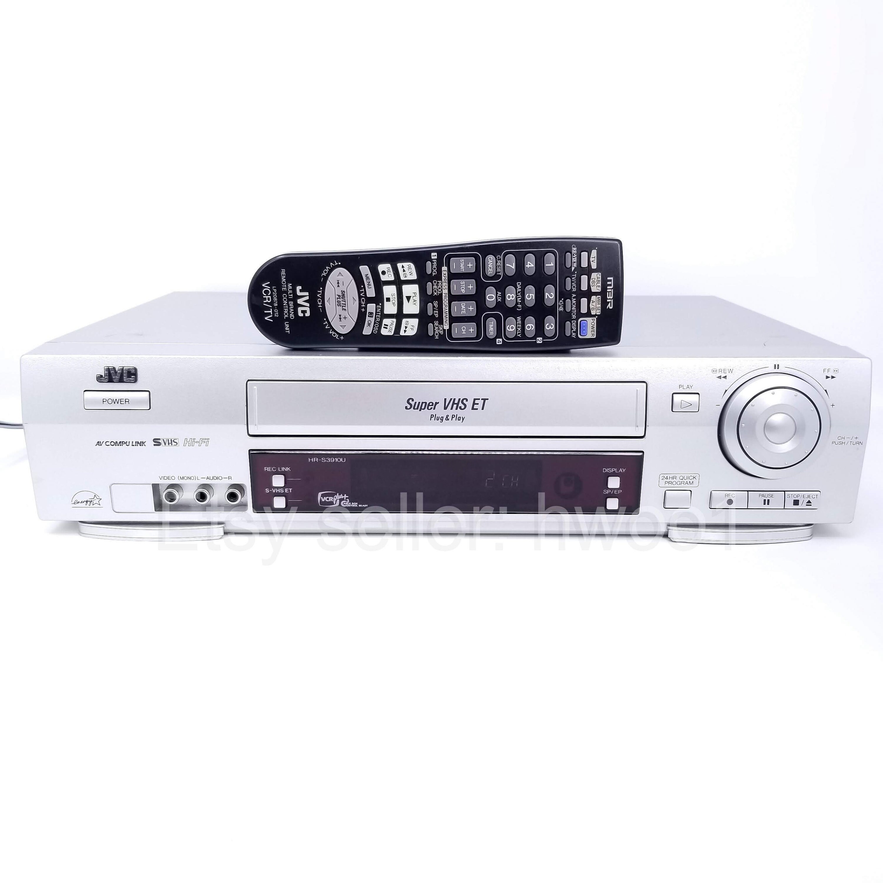 JVC Svhs Svhs VCR HRS3910U W/ Remote, Tested, Heads Cleaned, Gears