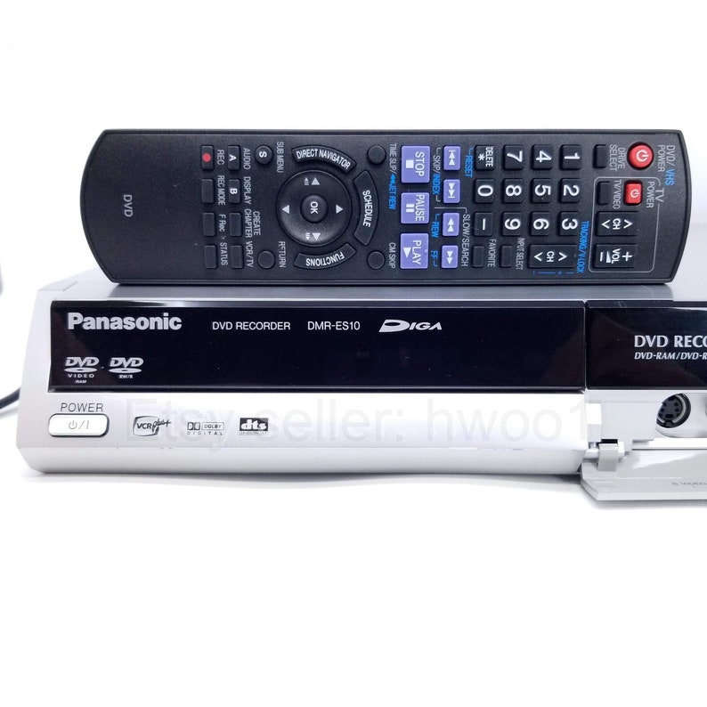 Panasonic DMRES10 DVD Recorder W/ Remote, HDMI Cable, Clean & Tested