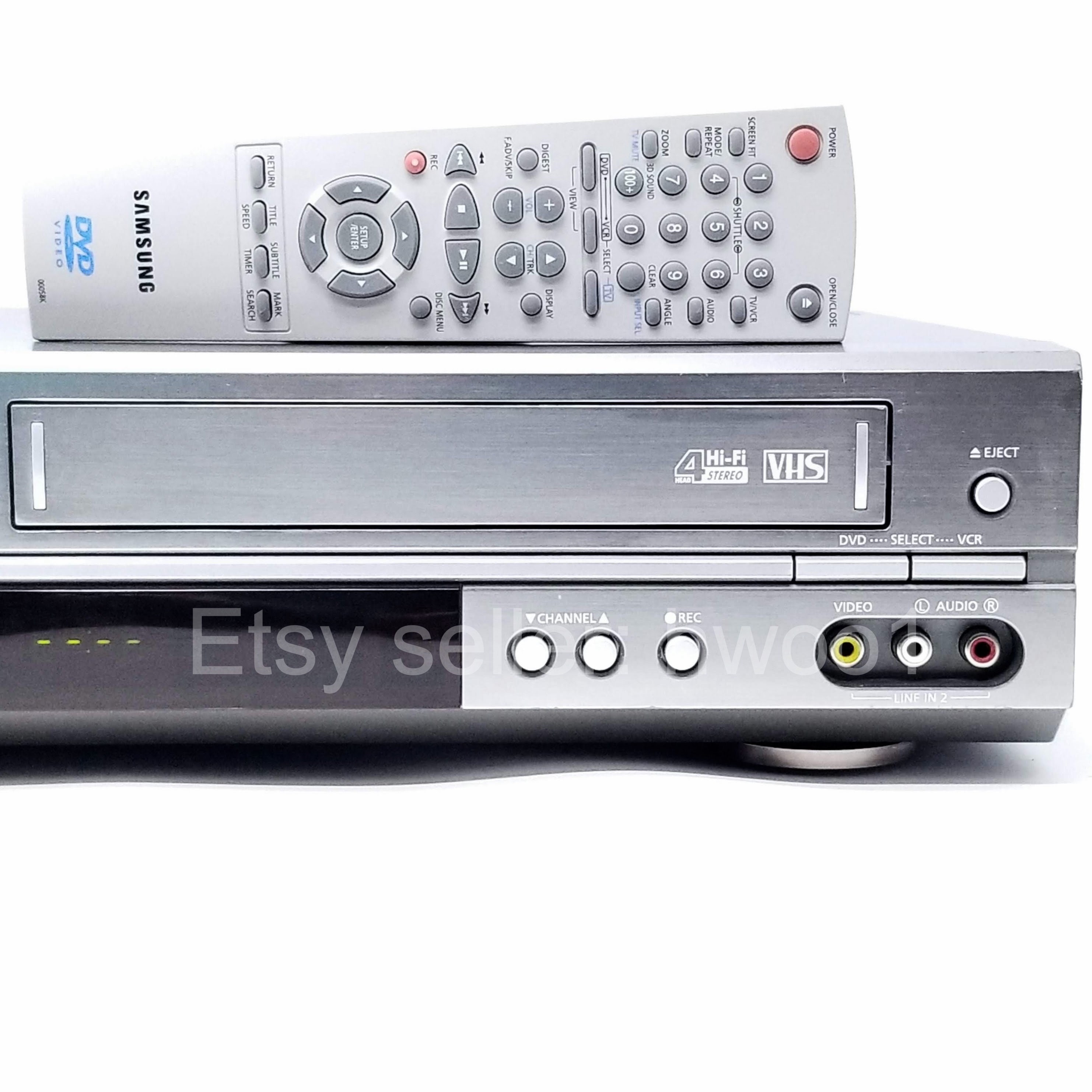 Samsung DVD VCR Combo DVD-V2000 W Remote Tested Lens & - Etsy