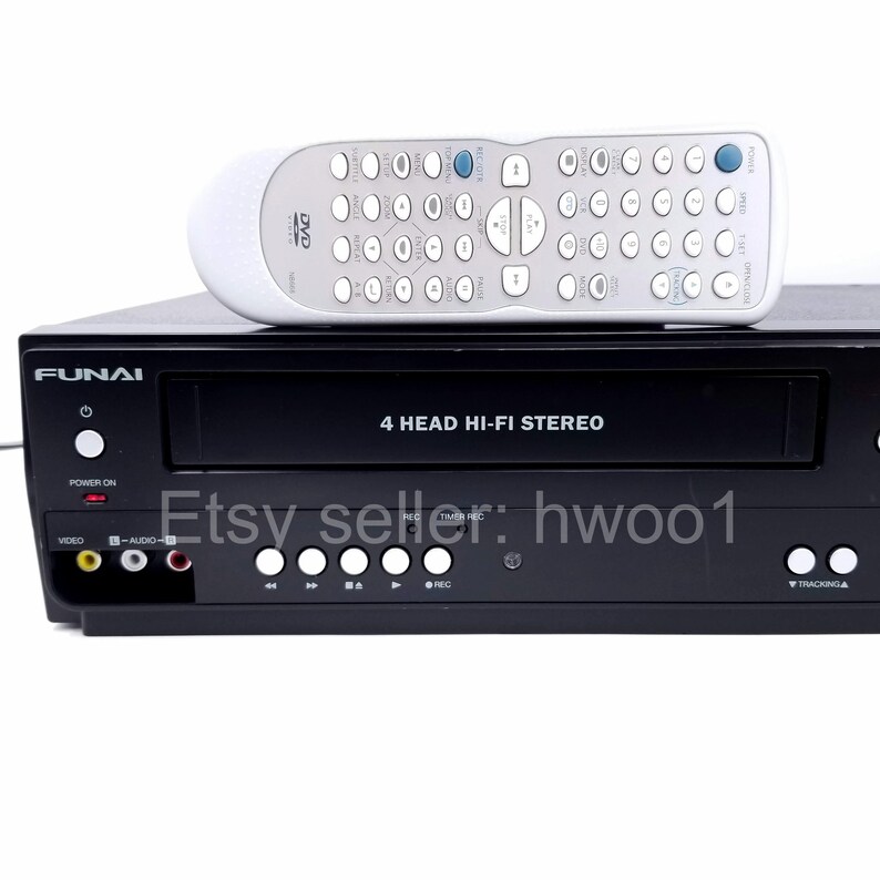 FUNAI DVD VCR Combo CDV225FX4 W/ Remote, Tested, Lens & Video Heads