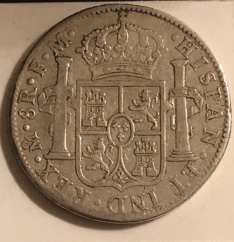 1792 Spanish 8 Reales Silver Coin Mexico Mint Very - Etsy