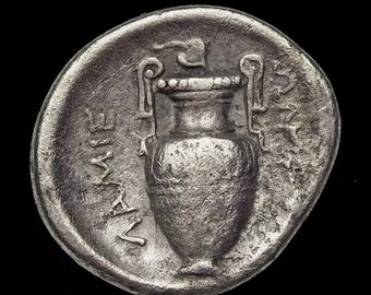 c 400-350 BC Thessaly, Lamia, Silver Hemidrachm Coin, Provenance Ex. BCD Collection