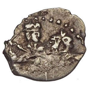 1682-1717 Peter The Great, Russia, Silver Kopek,  Wire Mine, Fabulous Detail!