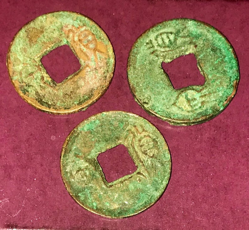 C 723 AD Chinese Wang Mang Casg Coins Obverse Half Dot Etsy