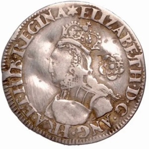 1562 Elizabeth I Sixpence Milled Issue, mm Star, S-2596
