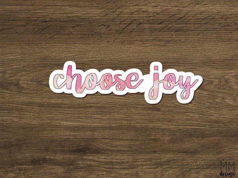 Choose Joy Sticker Laptop Stickers Redbubble Stickers Phone Etsy
