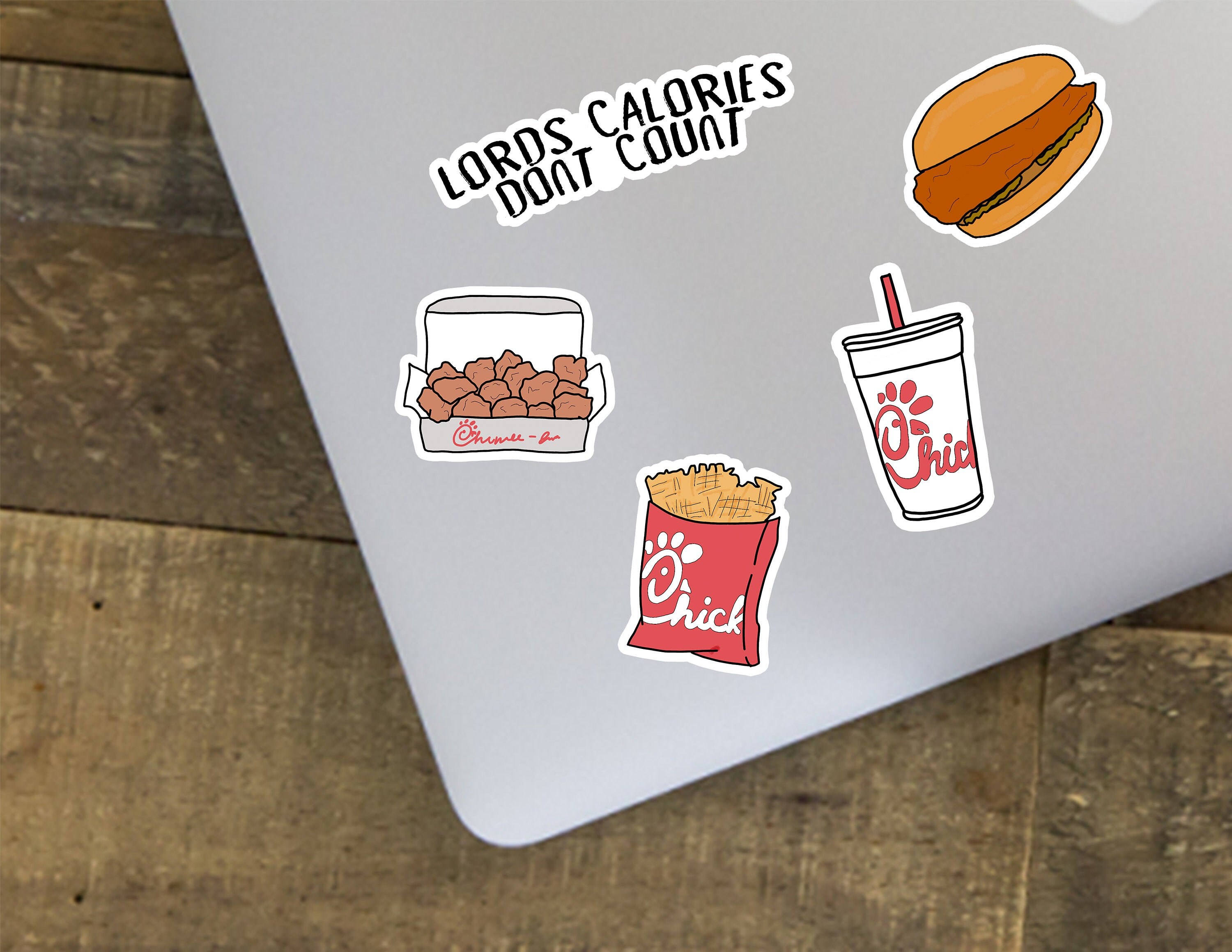 Chick fil a sticker pack Food Stickers Cute Stickers Funny | Etsy