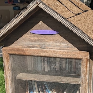 Little Free Library Sign Plaque: 3D Print STL File (Digital Download)