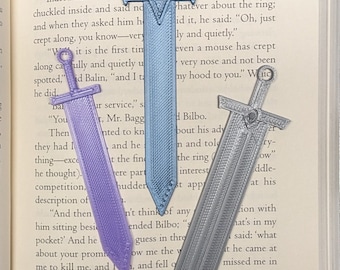 3D Print Sword Bookmarks - Set of 3 (Digital Download)