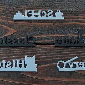 STL Library Shelf Signs – 3D Printable Files Book Genre Labels ...