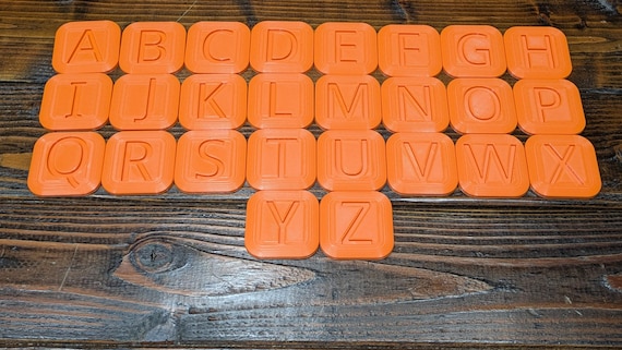 Montessori Alphabet Tracing Letters STL - 3D Printer Files (Digital Download)