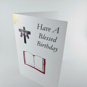 Atheistische Geburtstagskarte - Athischste Karte - Humorvoller religiöser Geburtstag - Lustige Atheist-Karte - Weltlicher Geburtstag, Hand gezeichnet von lokalen kleinen Unternehmen